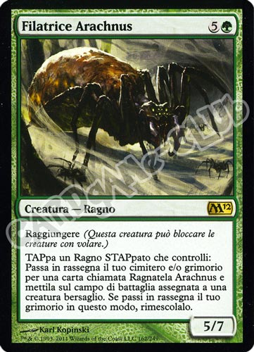 162 / 249 Filatrice Arachnus rara (IT)  -GOOD-