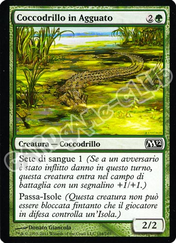 184 / 249 Coccodrillo in Agguato comune (IT) -NEAR MINT-