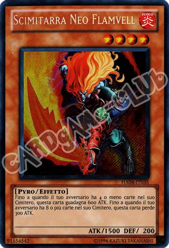 HA04-IT035 Scimitarra Neo Flamvell rara segreta unlimited (IT) -NEAR MINT-