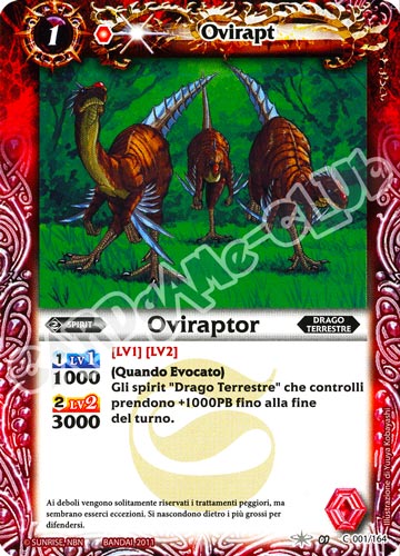 001 / 164 Oviraptor comune (IT) -NEAR MINT-