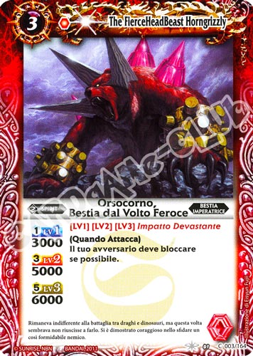 003 / 164 Orsocorno, Bestia dal Volto Feroce comune (IT) -NEAR MINT-