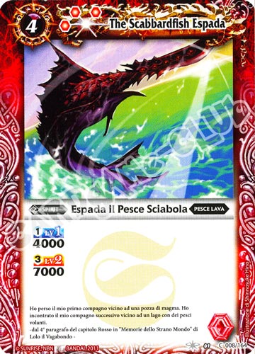 008 / 164 Espada il Pesce Sciabola comune (IT) -NEAR MINT-