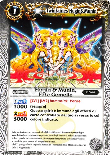 037 / 164 Hugin & Munin, Fate Gemelle comune (IT) -NEAR MINT-