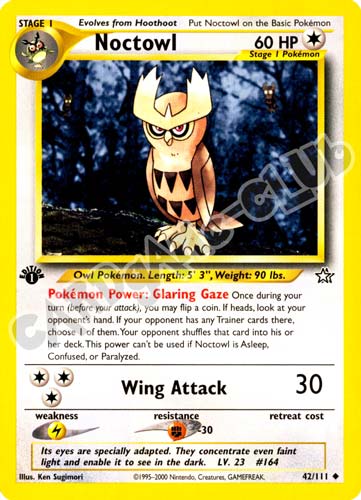 042 / 111 Noctowl non comune 1st edition (EN) -NEAR MINT-