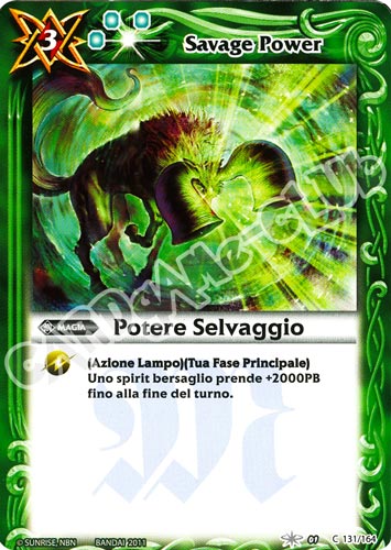 131 / 164 Potere Selvaggio comune (IT) -NEAR MINT-