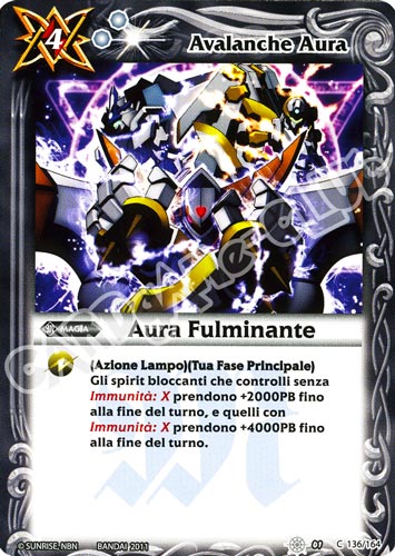 136 / 164 Aura Fulminante comune (IT) -NEAR MINT-