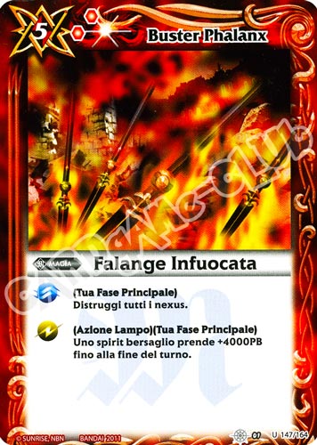 147 / 164 Falange Infuocata non comune (IT) -NEAR MINT-