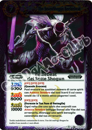 X 002 Belzebeat dei Sette Shogun rara x (IT)