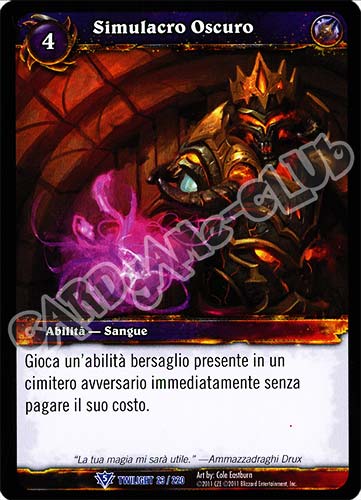 Simulacro Oscuro rara (IT) -NEAR MINT-