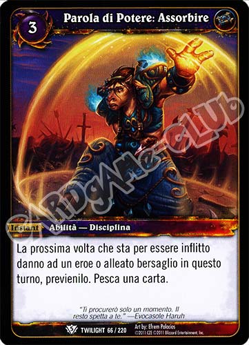 Parola di Potere: Assorbile comune (IT) -NEAR MINT-