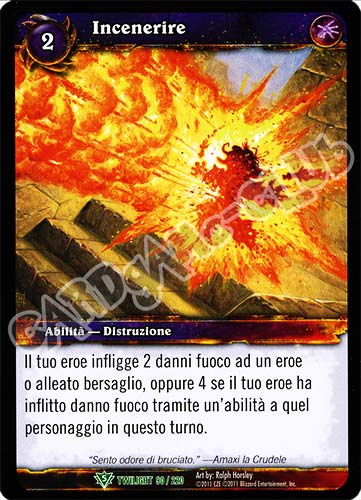 Incenerire non comune (IT) -NEAR MINT-