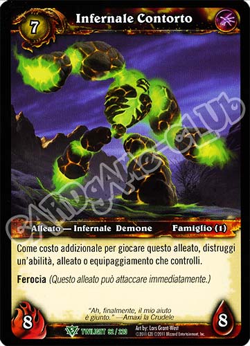 Infernale Contorto non comune (IT) -NEAR MINT-