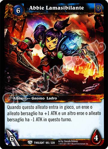 Abbie Lamasibilante comune (IT) -NEAR MINT-