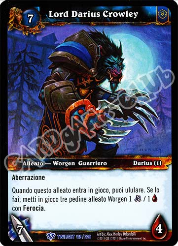 Lord Darius Crowley rara (IT) -NEAR MINT-