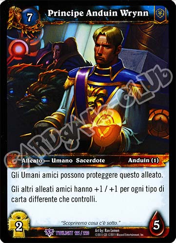 Principe Anduin Wrynn epica (IT) -NEAR MINT-