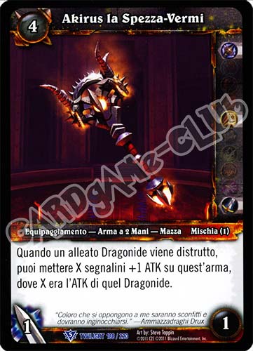 Akirus la Spezza-Vermi rara (IT) -NEAR MINT-