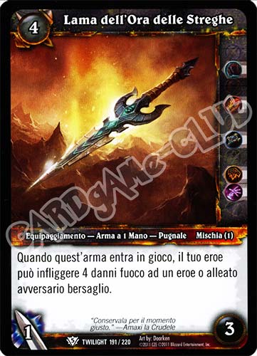 Lama dell'Ora delle Streghe comune (IT) -NEAR MINT-