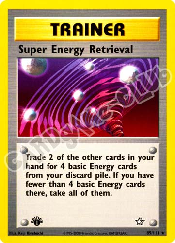 089 / 111 Super Energy Retrieval rara 1st edition (EN) -NEAR MINT-