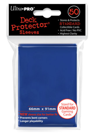 Proteggi carte standard pacchetto da 50 bustine 66mm x 91mm Tsunami Blue