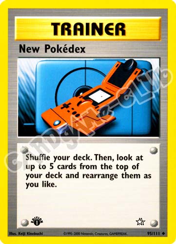095 / 111 New Poke'dex non comune 1st edition (EN) -NEAR MINT-
