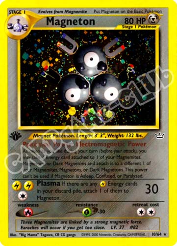 10 / 66 Magneton rara foil 1st edition (EN) -NEAR MINT-