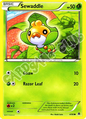 04 / 98 Sewaddle comune (EN) -NEAR MINT-