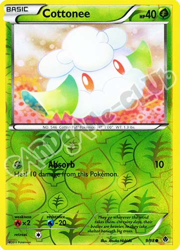 09 / 98 Cottonee comune foil reverse (EN) -NEAR MINT-