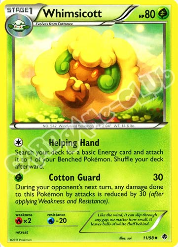 11 / 98 Whimsicott non comune (EN) -NEAR MINT-