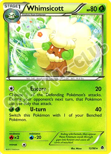 12 / 98 Whimsicott rara (EN) -NEAR MINT-