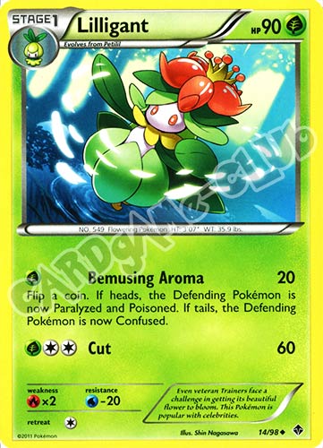 14 / 98 Lilligant non comune (EN) -NEAR MINT-