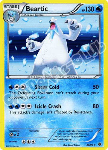 30 / 98 Beartic rara foil (EN) -NEAR MINT-