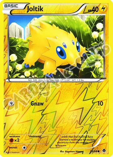 33 / 98 Joltik comune foil reverse (EN) -NEAR MINT-