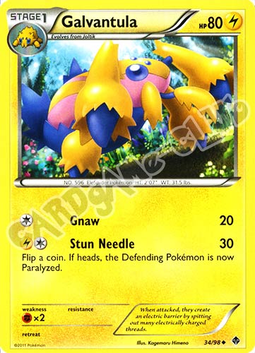 34 / 98 Galvantula non comune (EN) -NEAR MINT-