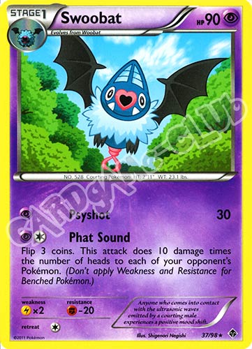 37 / 98 Swoobat rara (EN) -NEAR MINT-