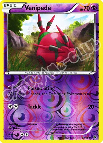 38 / 98 Venipede comune foil reverse (EN) -NEAR MINT-