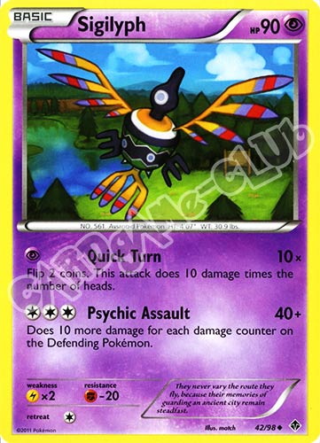 42 / 98 Sigilyph non comune (EN) -NEAR MINT-