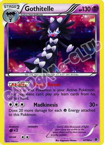 47 / 98 Gothitelle rara foil (EN) -NEAR MINT-