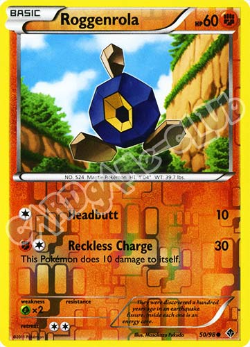 50 / 98 Roggenrola comune foil reverse (EN) -NEAR MINT-