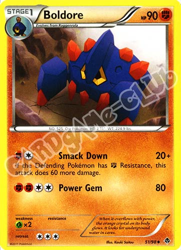 51 / 98 Boldore non comune (EN) -NEAR MINT-