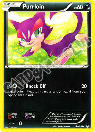 64 / 98 Purrloin comune (EN) -NEAR MINT-
