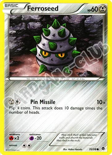 70 / 98 Ferroseed comune (EN) -NEAR MINT-