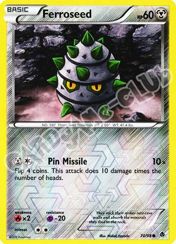 70 / 98 Ferroseed comune foil reverse (EN) -NEAR MINT-