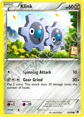 74 / 98 Klink comune (EN) -NEAR MINT-