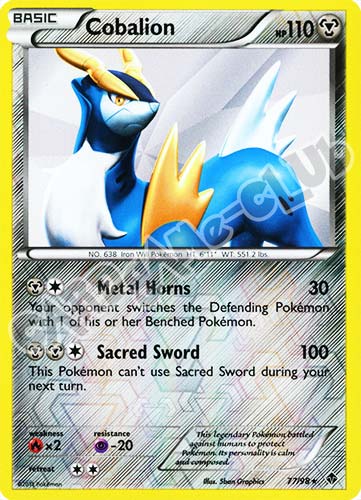 77 / 98 Cobalion rara foil reverse (EN) -NEAR MINT-