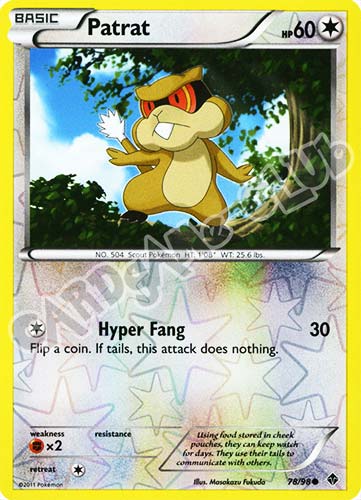 78 / 98 Patrat comune foil reverse (EN) -NEAR MINT-