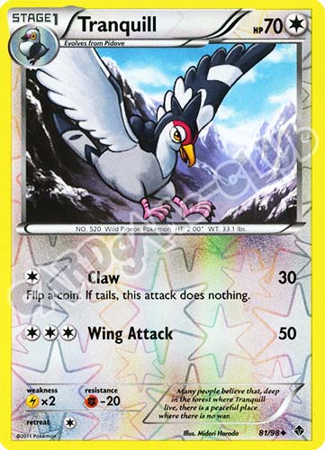 81 / 98 Tranquill non comune foil reverse (EN) -NEAR MINT-