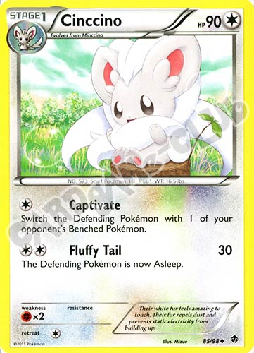 85 / 98 Cinccino non comune (EN) -NEAR MINT-