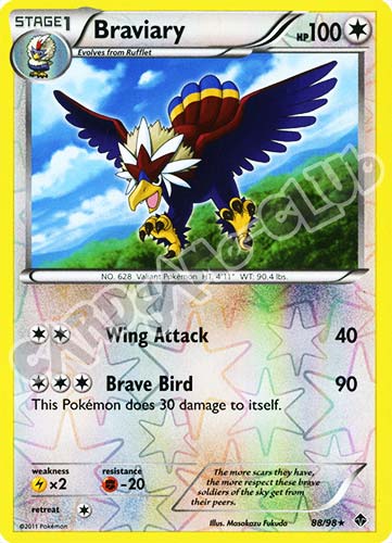 88 / 98 Braviary rara foil reverse (EN) -NEAR MINT-