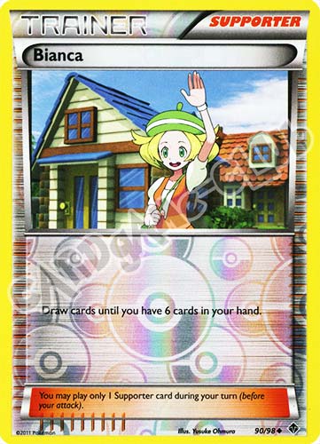 90 / 98 Bianca non comune foil reverse (EN) -NEAR MINT-