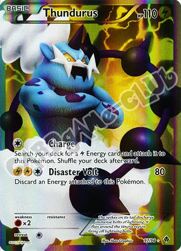 97 / 98 Thundurus ultra rara foil (EN) -NEAR MINT-